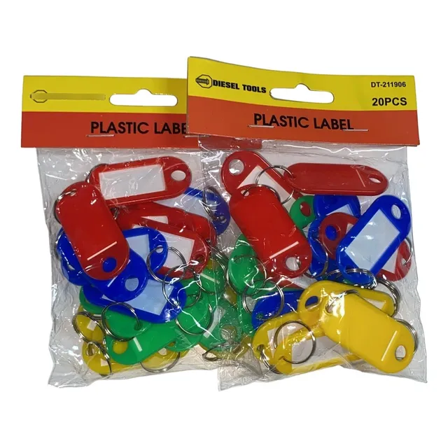 2 Pack De Identificador De Llaves 20 Pzas