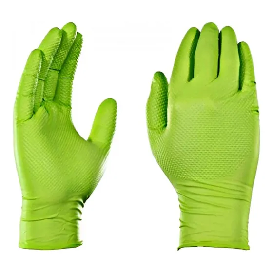 Guantes Nitrilo Verde Texturizado Profesional 8.0gr 50 Uds