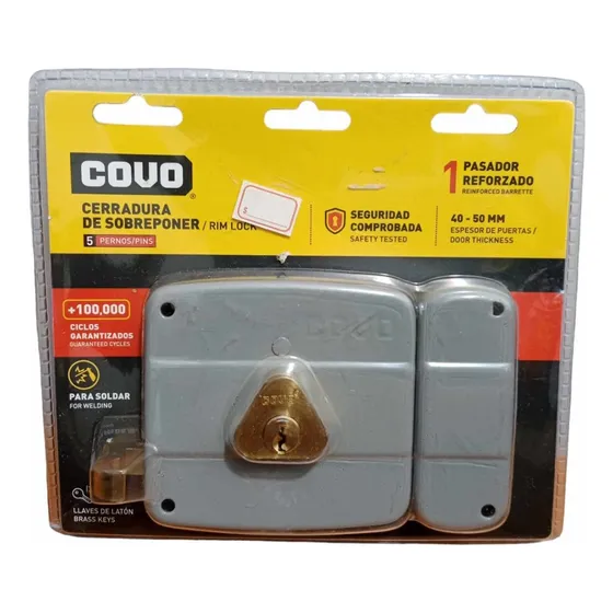 Cerradura Cilindro Fijo  Blister Covo