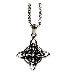 Collar Dije Nudo La Bruja Brujería Plateado Aceroinoxidableb Collar Dije Nudo La Bruja Brujería Plateado Aceroinoxidableb