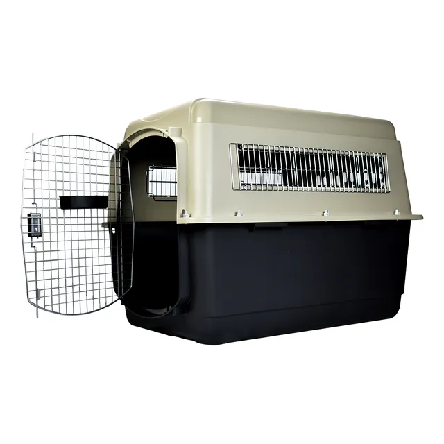 Petmate vari kennel ultra 102x68x76 transportadora jaula perro color taupe black