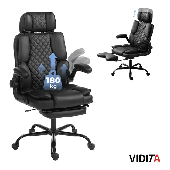 Silla De Escritorio Oficina Ergonomica Hector Premium Super Acolchada Reclinable Marca VIDITA