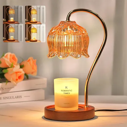 Lâmpada De Aquecimento De Velas Para Cabeceira Luz Ajustável