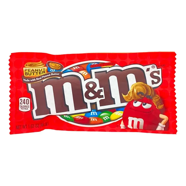 M&m's Luneta De Chocolate Con Relleno De Crema De Mani 46 G
