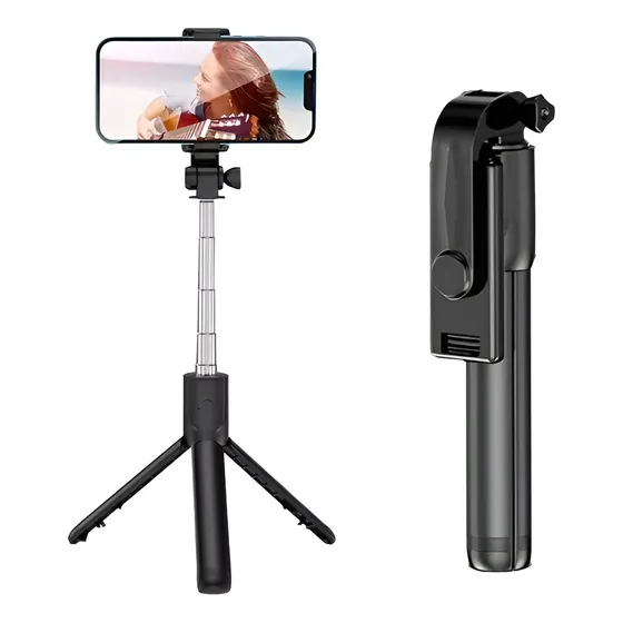 Selfie Stick Con Bluetooth Tripode 3 En 1  Monopod Plegable