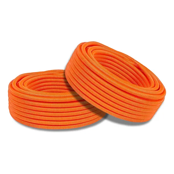 Tubo Poliducto Flexible Con Guia Naranja 3/4 M 100mts
