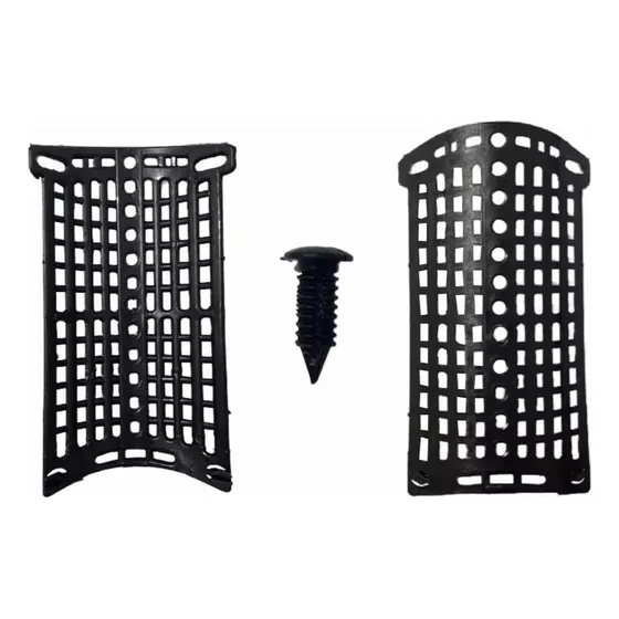 Protetor de calhas Brasilit aluzinco eternit kit 100 peças cor preto