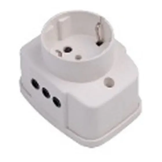Toma Corriente 1 Shucko + 2 Salidas 3 Lineas 10amp 250v  Tyt