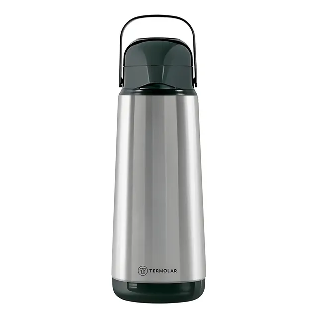 Garrafa Termica Lumina 9751 Termolar - 1 Litro - Aço Inox Prateado