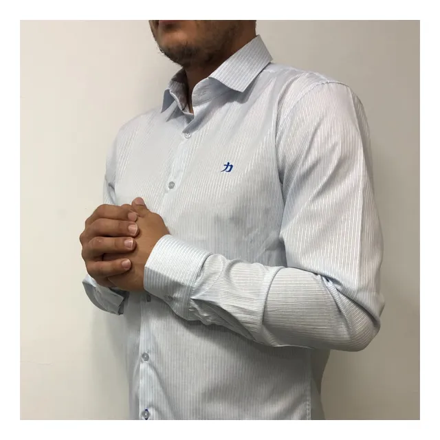 Camisa Caballero Vestir Mangas Largas Mod Sam 3 Rayas