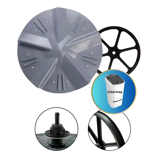 Agitador Batedor Tanquinho Colormaq 13 A 15kg + Cubo + Polia