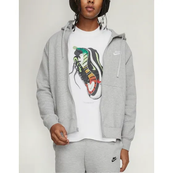 Chaqueta Nike Sportswear Club Fz Bb-gris