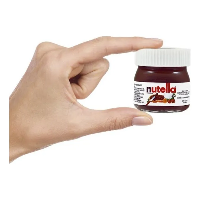 Nutella Mini 25g Frasco De Vidrio 2pzas Hecha En Italia