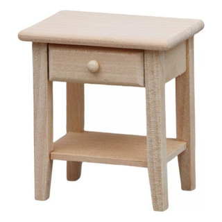 2 X 1/12 Escala Dollhouse Night Stands Gabinete De Madera 2 X 1/12 Escala Dollhouse Night Stands Gabinete De Madera