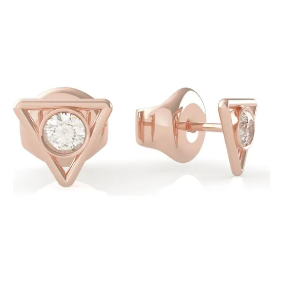Pendientes De Aro Guess Queen Of Heart Boleta