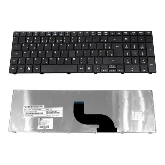 Teclado Para Notebook Acer Aspire 5750-6475 Modelo P5we0 Cor Preto