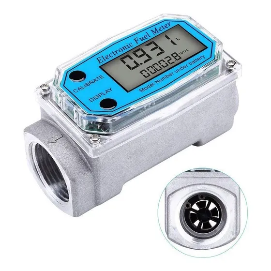 Medidor De Flujo Digital 1 Pulgada Agua Combustibles Aceites