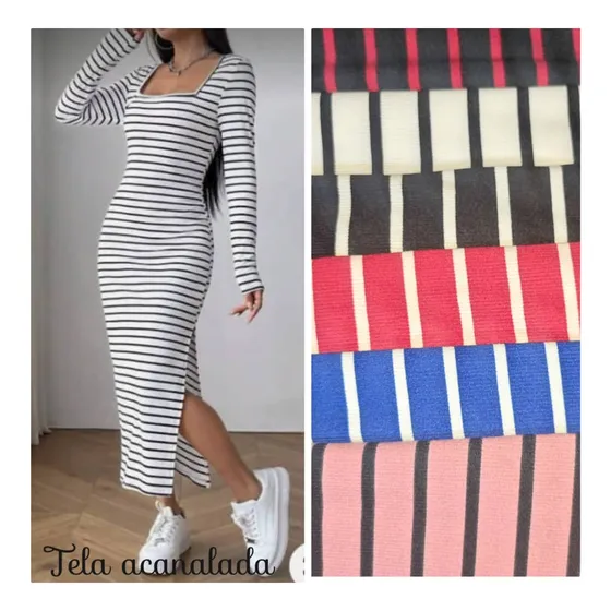 Vestidos Casual De Dama, Vestido Para Dama De Raya