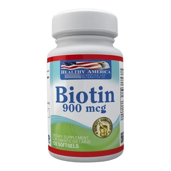 Biotina Americana 900mcg - 120 Softgels - Healthy America