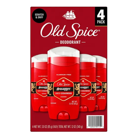 Kit 4 Desodorante Old Spice Swagger Sin Aluminio