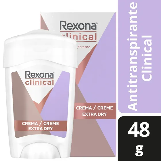 Desodorante Clinical En Crema 48gr Rexona Extra Dry