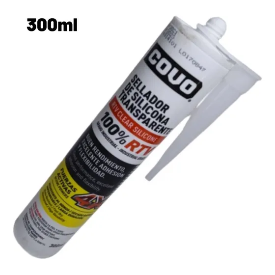 Cartucho Silicon Transparente Covo 300ml