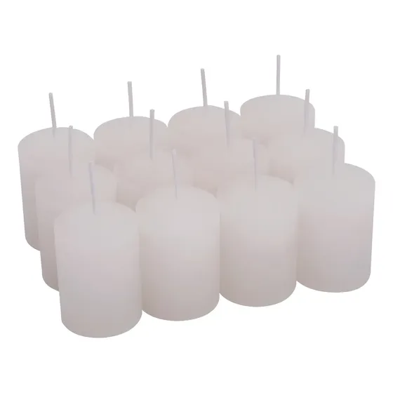 Caixa Com 50 Velas Decoração Casamento Festas - Até 6 Hor Cor Branco Fragrância Sem Aroma