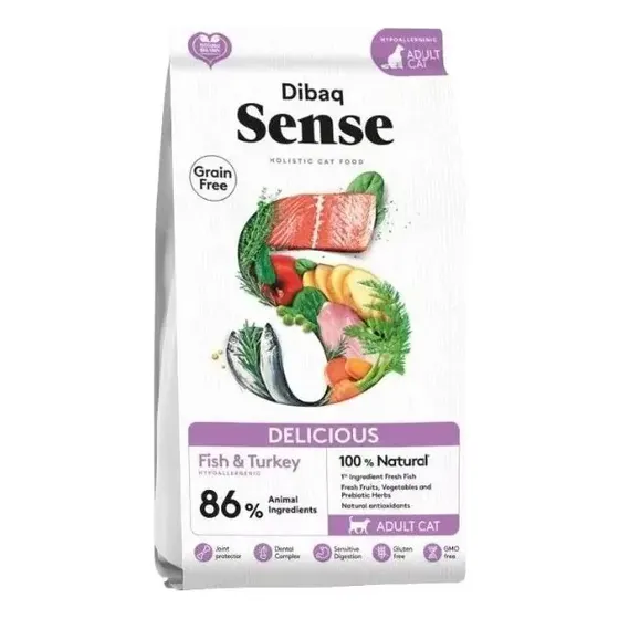 Dibaq Sense Alimento Delicious Pescado Y Pavo Gatos 6kg | Cuotas sin interés