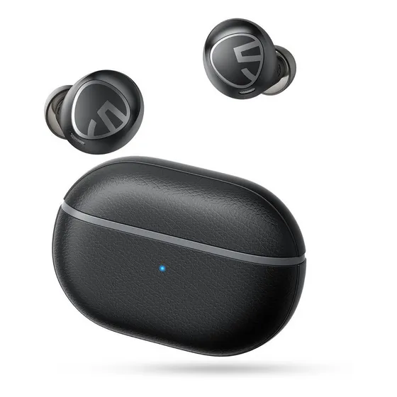 Audífonos Inalámbricos Soundpeats Free2 Bluetooth Clásicos Color Negro Luz Negro