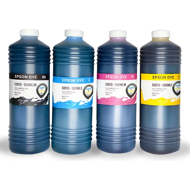 4 Tintas 500ml Inktec Compatible Ep L110 L200 L210 L350 L355