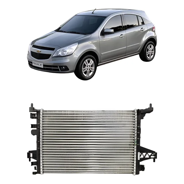 Radiador De Agua Chevrolet Agile 09/16 1.4 Aletado
