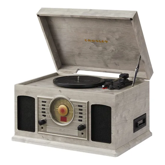 Crosley Cr7011a-gy Centro Entretenimiento Mcqueen Bluetooth