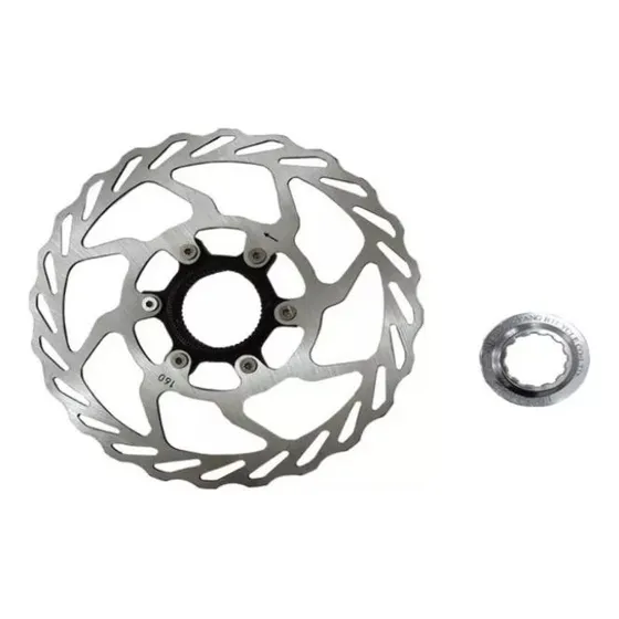 Disco De Freno Center Lock 160mm Color Plateado