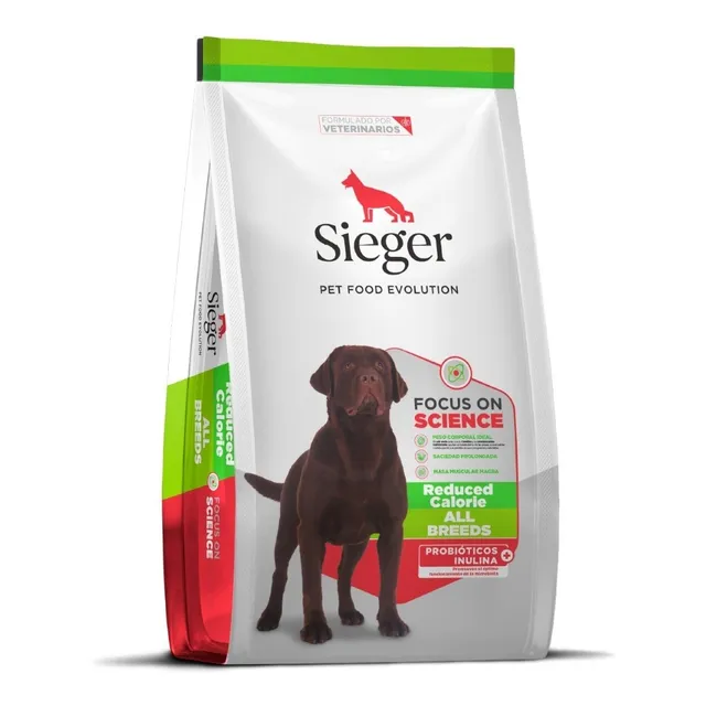 Alimento Sieger Super Premium Light para perro adulto todos los tamaños sabor mix de 15 kg