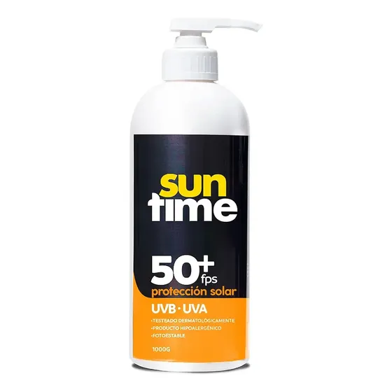 Bloqueador Solar Suntime 1 Lt Factor 50+ Con Dispensador