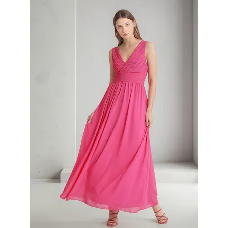 Vestido Maxi Fucsia Liola