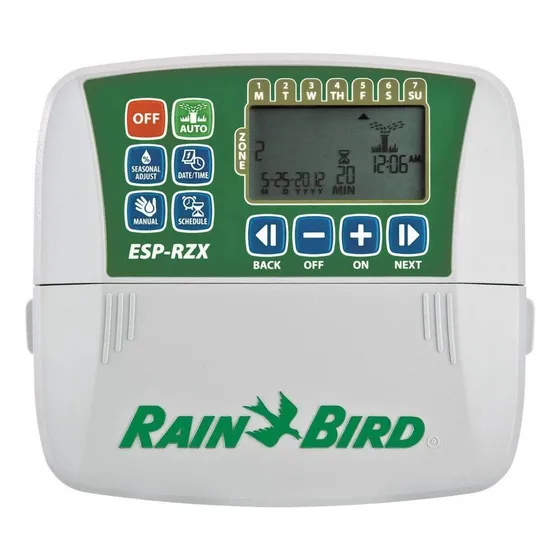 Programador De Riego Rain Bird Rzx - 8 Estaciones - Interior