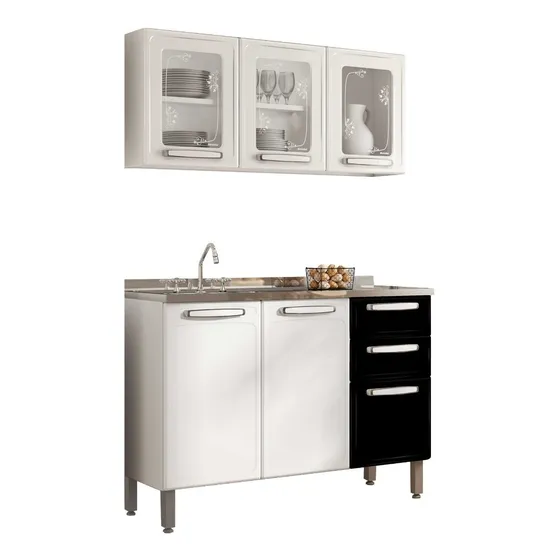 Cocina Integral En Acero Incluye Lavaplatos 1,20m-bertolini
