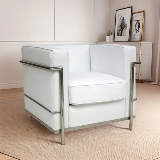 Sillón Sofá 1 Cuerpo Le Corbusier Living Oficina Disponible