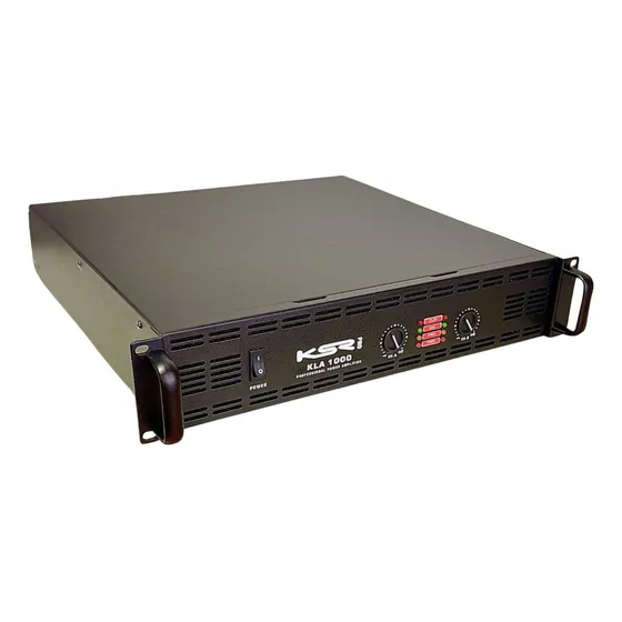 Potencia Som Profissional 2000w Rms Ksr Pro Kla1000 X2 Cross Cor Preto Potência De Saída Rms 2000 W 127v