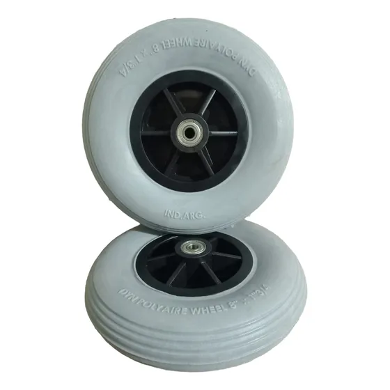 Par Ruedas Delanteras Macizas 200x50 Repuesto Silla De Rueda