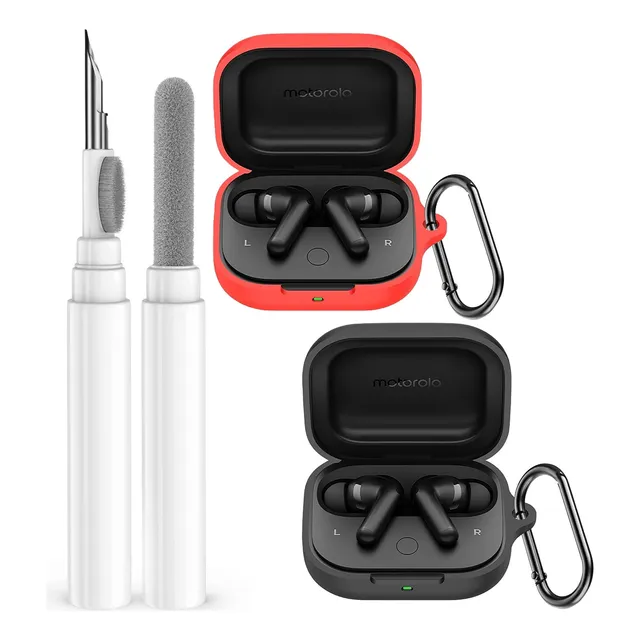 2pcs Funda Protectora Silicona Para Motorola Moto Buds+ Case