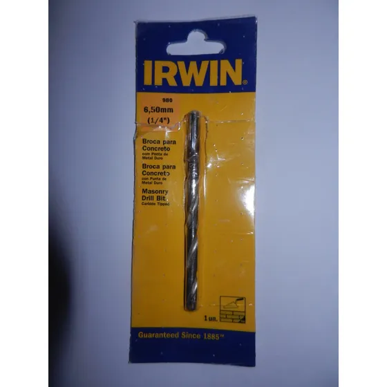 Mecha Broca  Irwin Para  Concreto De 1/4  (6,50mm) 