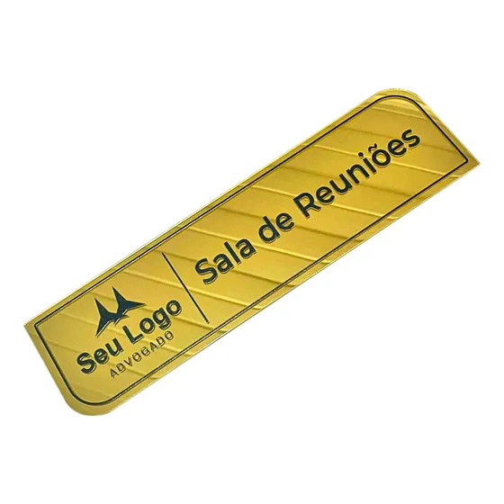 Placa Porta Acrílico Personalizada Logo Nome Profissão 