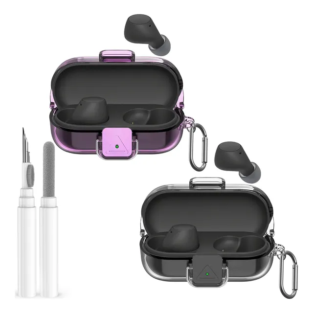 2pcs Funda Transparente Protectora Para Sony Wf-c510 Case