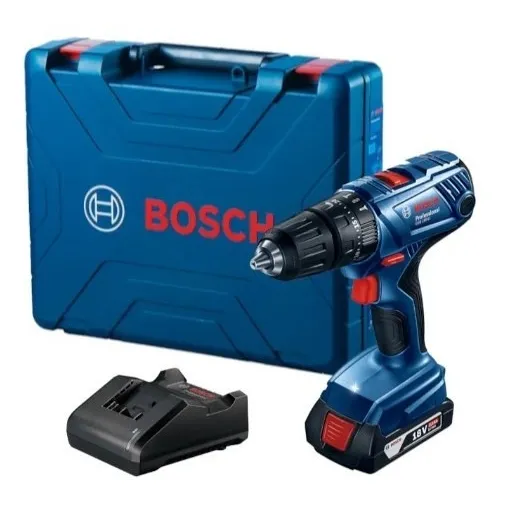 Parafusadeira De Impacto 1/2 18v Bosch Gsb 180li Com Bat. Cor Azul 127/220V