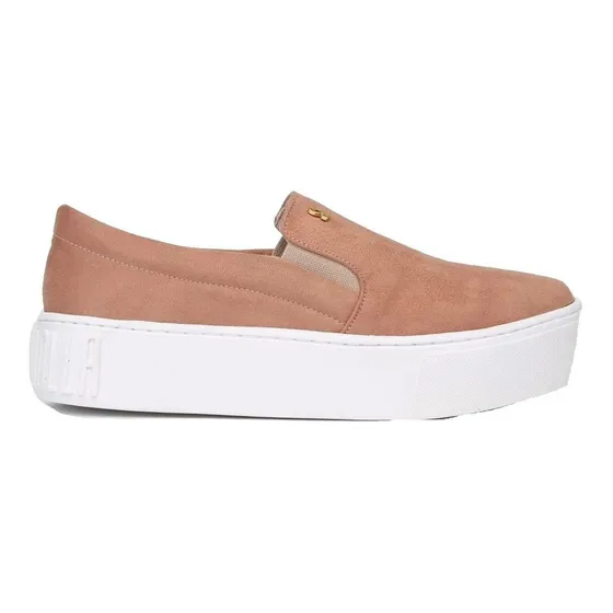 Tênis Santa Lolla Slip On Flatform Na Cor Suede Baked - 038f
