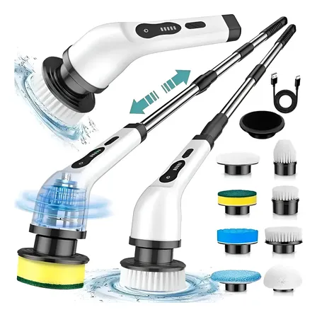 Mop Elétrico 9em1 Limpeza Pesada Versátil Casa Banheiro Box 127/220v Branco