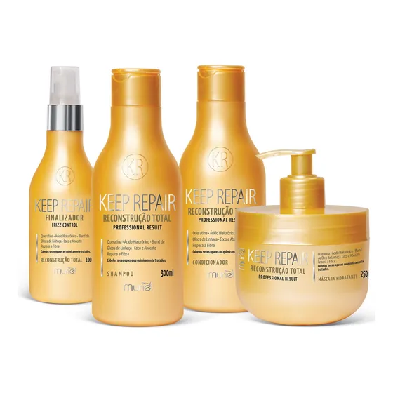 Kit Profissional Keep Repair Reconstrução Total Muriel