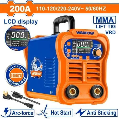 Maquina De Soldar Inverter Mma/tig 200amp Multivoltaj Wadfow